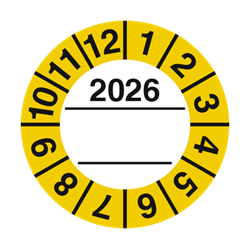 2026 Kalibreringsmærker med tekstfelt i Ø 30mm