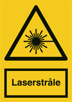 Laserstraale Advarselsskilt A307VA5