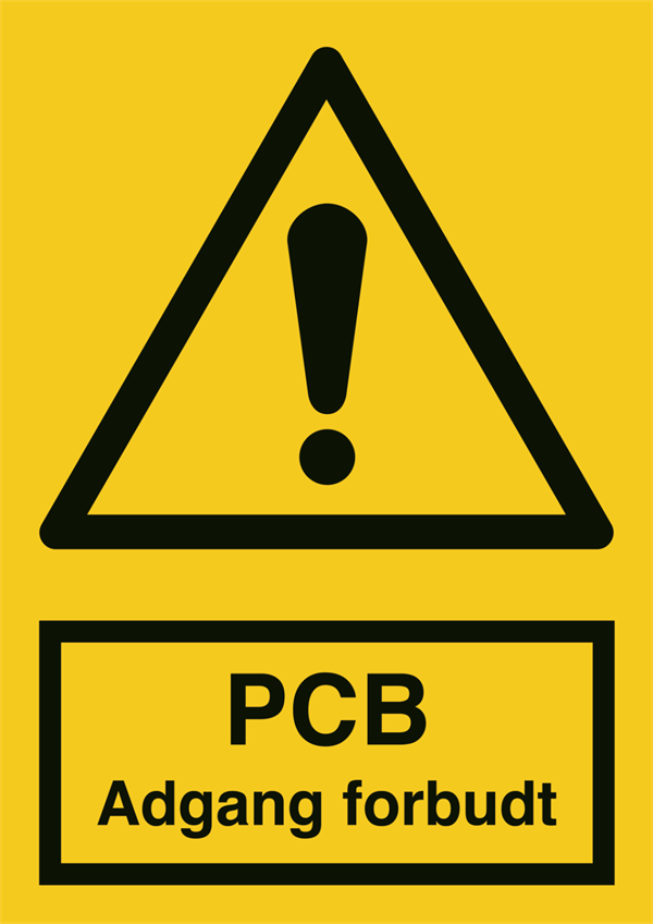 PCB adgang forbudt Advarselsskilt 400246