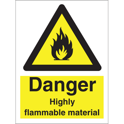 Danger Highly flammable material