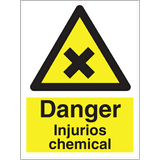 Danger Injurios chemicals