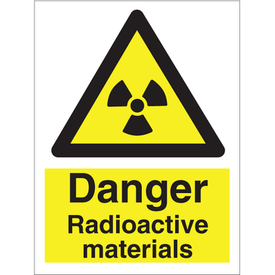 Danger Radioactive materials