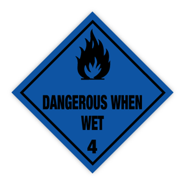 Dangerous when wet - Faresedler kl 4