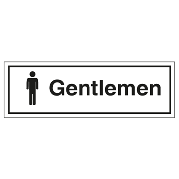 Gentlemen - Toilet sign - Accomodation signs