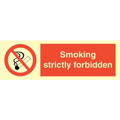 Smoking strictly forbidden
