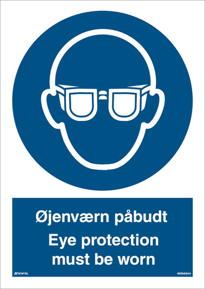Billede af Øjenværn påbudt - Eye protection must be worn