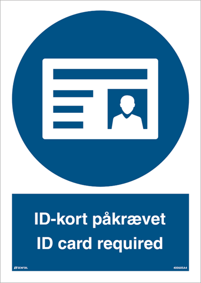 Billede af ID-kort påkrævet - ID card required