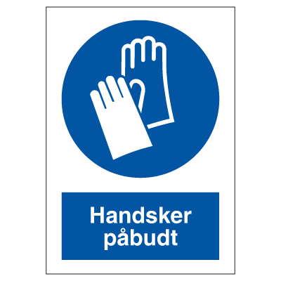 Billede af Handsker påbudt sikkerhedsskilt