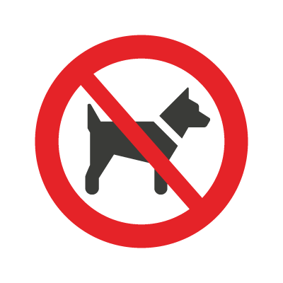 Hunde forbudt Køb forbudsskilte